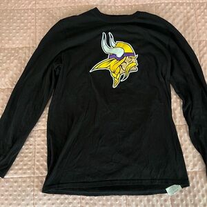 Minnesota Vikings Black Long Sleeve Shirt
